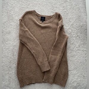 American Eagle Outfitters Brown Crew Neck Sweater